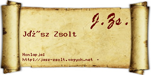 Jász Zsolt névjegykártya